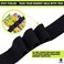 HiVisible Triathlon Race Belt Triathlon Race Bib Belt for Runners Number Holder 2 Pieces Black