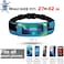 USHAKE Running Belt with BounceFree Pouch for iPhone and Samsung Galaxy Ideal for Running Walking Cycling and Gym Workouts Blue