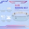USHAKE Slim Running Belt Workout Fanny Pack for Men WomenExercise Waist Pack for Apple iPhone Holder Runner Belt for Running Walking Cycling Camping Gym Light Blue