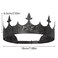 XEUZK King Crown for Men Crowns Tiara for Birthday Party Costume Black Kings Crown