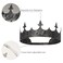 XEUZK King Crown for Men Crowns Tiara for Birthday Party Costume Black Kings Crown