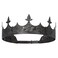 XEUZK King Crown for Men Crowns Tiara for Birthday Party Costume Black Kings Crown