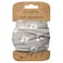 Karma Marlow Flower Headband for Women Medium Fabric Headband and Stretchy Hair Scarf Light Grey