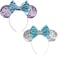 DRESHOW Mouse Ears Bow Headbands Glitter Party Decoration Cosplay Costume for Women
