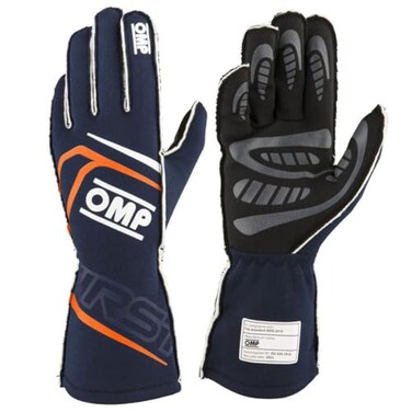 OMP First Gloves FIA 88562018 Navy BlueFluorescent Orange XLarge IB00776A01249XL
