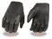 Milwaukee Leather SH887 Black Mens Deerskin Short Wristed Driving Gloves Black Medium