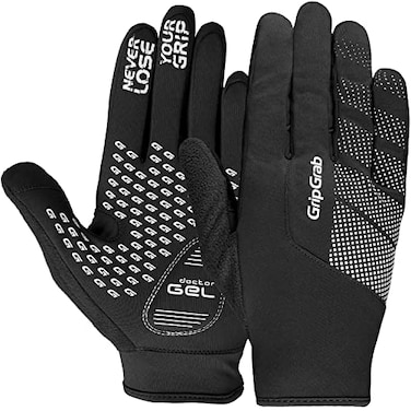 GripGrab Ride Windproof Spring Autumn Cycling Gloves Lightweight Thermal Thin Winter Padded Full Finger Bicycle Glove