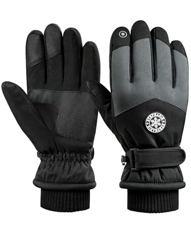 Pleneal Winter Ski Gloves Women Men Windproof Waterproof Gloves with Warm Touchscreen Thermal Lining AntiSlip for Work Cycling Motorcycle Snowboarding