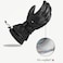 Swany Mens XCell 21 Sports MoistureWicking QuickDrying Warm Durable Flexible Leather Winter Gloves Black Medium