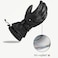 Swany Mens XCell 21 Sports MoistureWicking QuickDrying Warm Durable Flexible Leather Winter Gloves Black Medium