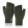 JUNRUI Fingerless Gloves Half Finger Winter Warm Knitted Gloves Working Running Biking Driving for Men Women