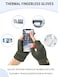 JUNRUI Fingerless Gloves Half Finger Winter Warm Knitted Gloves Working Running Biking Driving for Men Women