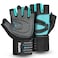 ihuan Ventilated Weight Lifting Gym Workout Gloves with Wrist Wrap Support for Men Women Full Palm Protection for Weightlifting Training Fitness Hanging Pull ups