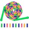 Coolrunner 16 FT Long Jump Rope1 PACK Double Dutch Jump Ropes Soft Beaded Skipping for Kids Adults Plastic Segmented Long Enough for 45 Jumpers Green