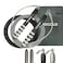 MOGOLD DIY Adjustable Weight Jump Rope 04LB 12LB07LB 08LB Interchangeable 2mm 5mm Cable for CrossFit Double Unders HIIT Workouts Fast Clamp System 10ft Adjustable