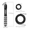 MOGOLD DIY Adjustable Weight Jump Rope 04LB 12LB07LB 08LB Interchangeable 2mm 5mm Cable for CrossFit Double Unders HIIT Workouts Fast Clamp System 10ft Adjustable