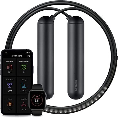 TANGRAM Tangram Factory Smart Rope LED embedded Jump Rope Black Large