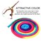 Watris Veiyi Rhythmic Gymnastics Rope 28m110in Rainbow Rhythmic Arts Training Jumps Rope