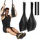 Ranjaner Hanging Ab Straps for Pull Up Bar Abdominal Muscle Building Padded Arm Support Slings Ab Sling Straps for Training Knee and Leg Raises Ab Workout Equipment