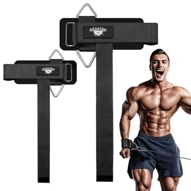 Lights Mountain Wrist Cuffs Weight Lifting Straps HeavyDuty Cable Machine Attachments Weightlifting Wrist Support for Lateral Raises Pull Exercises Strength Training