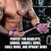 M MANUEKLEAR MANUEKLEAR Gym Straps Double Leather Lifting Straps for Men Deadlift with Cushion Wrist Loop Gym Lifting Wrist Wraps for Weightlifting