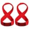 SERIOUS STEEL FITNESS Figure 8 Deadlifting Straps 60 Centimeters Red