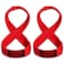 SERIOUS STEEL FITNESS Figure 8 Deadlifting Straps 60 Centimeters Red