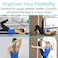 Vive Stretch Strap 75 10 Loops Leg Stretch Band to Improve Flexibility Stretching Out Yoga Strap Exercise and Physical Therapy Belt for Rehab Pilates and Gymnastics with Guide Book
