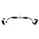 qibylift Wide Grip Lat Pull Down Bar Cable Attachment LAT Pull Down Bar Press Down Machine Attachments VShaped Bars with Rubber Handgrips Revolving Hanger28 Inch