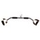 yuhqc LAT Pull Down Bar Press Down Bar Cable Machine Attachment Multi Gym Attachment Solid Steel Tricep VBar 28 Inch