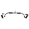 yuhqc LAT Pull Down Bar Press Down Bar Cable Machine Attachment Multi Gym Attachment Solid Steel Tricep VBar 28 Inch