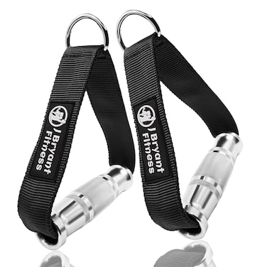 J Bryant Cable Machine Handles Attachment for Pulley Machine Heavy Duty Metal D Handle Aluminum Alloy Handle Grips Durable Workout Handles Pulley LAT Pulldown System