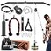 SERTT Cable Pulley System Gym Power Rack Pulley Attachment with 2in1 LAT Pull Down Bar and Upgraded Loading PinUsed for Triceps Pulldown Biceps Back Shoulder