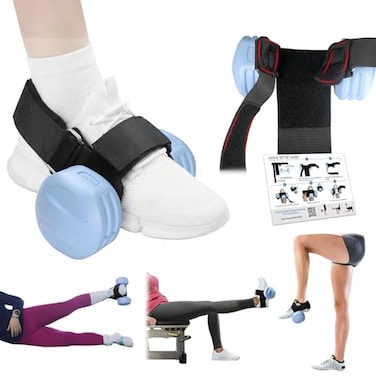 NVAAV 1Pcs Dumbbell Foot Attachment Adjustable Thickening Monkey Feet Dumbbell Attachment Straps Tibialis Trainer and Heel Padded Ankle Weight Strap for Leg Workouts Extensions Hip Flexors Shin Splint