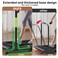 LANGRUI Adjustable Walking Pad Handle only 197 inch Wide 44 inch Max Height Green