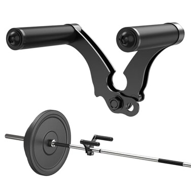 AimiDream Double D RowV Bar Landmine Handle Attachment for Barbell Bar Handle Cable Attachment for Weight Workout with NonSlip Rubber Handle Fits Olympic Bars Strength Training BarsBlack