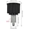 BOKWORE 2 PCS M16 Pop Pull Pin Knob Pull Pin Spring Knob for Fitness Equipment Bicycle Equipment Exercise Bike Replacement Parts Black