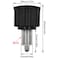 BOKWORE 2 PCS M16 Pop Pull Pin Knob Pull Pin Spring Knob for Fitness Equipment Bicycle Equipment Exercise Bike Replacement Parts Black
