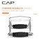 CAP Barbell CAP Black Double D Handle with Rubber Grips Cable Row Attachment for LAT Pulldown Home Gym Machines