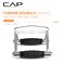CAP Barbell CAP Black Double D Handle with Rubber Grips Cable Row Attachment for LAT Pulldown Home Gym Machines