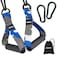 Jozewa Exercise Handles Cable Machine Handles Cable Machine Attachments Resistance Bands Handles with Heavy Duty Carabiners for Home Gym Fitness Pull Up Bands Pulley LAT Pull Down System Blue