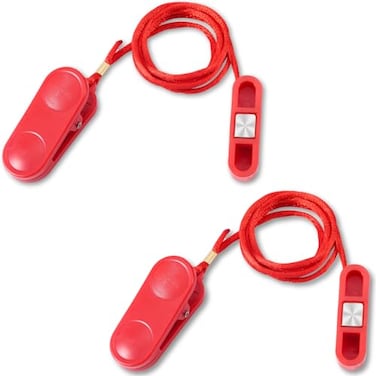 Gosknor 2pcs Treadmill Magnet Safety Key 17x05 Inch Universal Magnetic Safety Switch Replacement Treadmill Emergency Stop Magnet for Most Running Machines Flat Oval