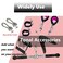 JILINWEI 1Pair Tonal T Lock Adapter with Snap Hooks Stainless Steel Accessories for Tonal Gym Machine