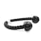 Luwint 27 Inch Tricep Rope Cable Attachment for Gym Heavy Duty Nylon Braided Pull Down Rope with Solid Rubber Handles Compatible with Cable Machine Home Gym Fitness Equipment