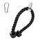 Luwint 27 Inch Tricep Rope Cable Attachment for Gym Heavy Duty Nylon Braided Pull Down Rope with Solid Rubber Handles Compatible with Cable Machine Home Gym Fitness Equipment