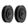 Luwint 35 inch Cable Machine Pulley Wheel 2 Pack Gym Equipment Replacement Pulley with Steel Bearing for LAT Pulldown Home Gym 90mm 38 Bore
