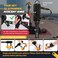 nooncrazy Ankle Straps for Dumbbell and Cable Machine Dumbbell Foot Attachment with Longer Stronger Nylon Strap Tibialis Trainer Leg Extensions Hamstring Curls for Women and MenBlack Double