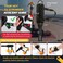 nooncrazy Ankle Straps for Dumbbell and Cable Machine Dumbbell Foot Attachment with Longer Stronger Nylon Strap Tibialis Trainer Leg Extensions Hamstring Curls for Women and MenBlack Double