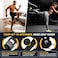 nooncrazy Ankle Straps for Dumbbell and Cable Machine Dumbbell Foot Attachment with Longer Stronger Nylon Strap Tibialis Trainer Leg Extensions Hamstring Curls for Women and MenBlack Double