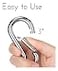OYINDIZ Detachable Pilates Bar Clip Resistance Band for Stainless Steel Spring Snap Hook Carabiner